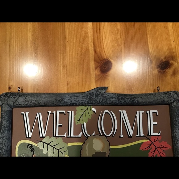 FALL SQUIRREL WELCOME SIGN For Your Nut House! NEW - Picture 5 of 5